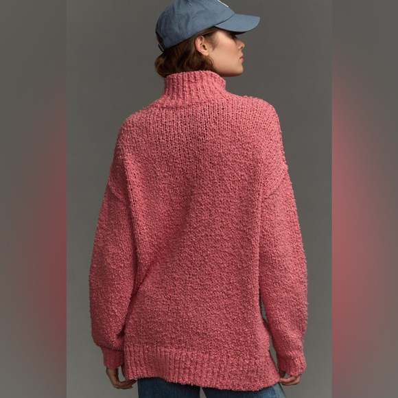 Anthropologie The Need-It Oversized Mock Neck Sweater - Picture 3 of 10